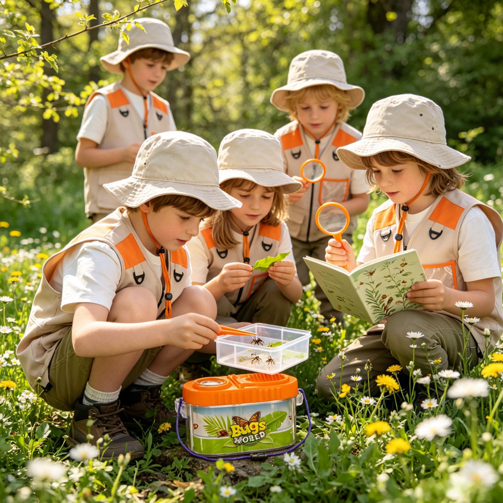 Outdoor Adventure Boys - Kit d'aventure pour enfants avec chapeau