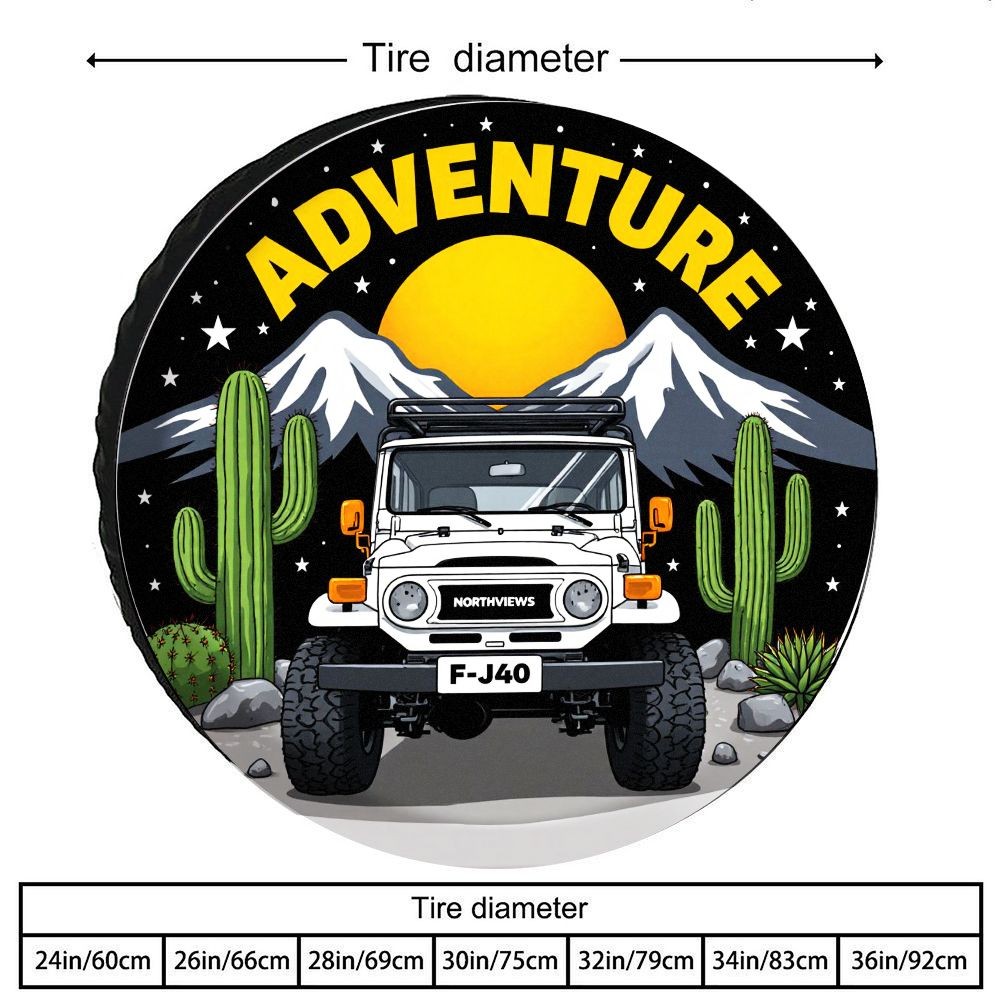 Outdoor Adventure Vehicles - Housse de roue de secours pour