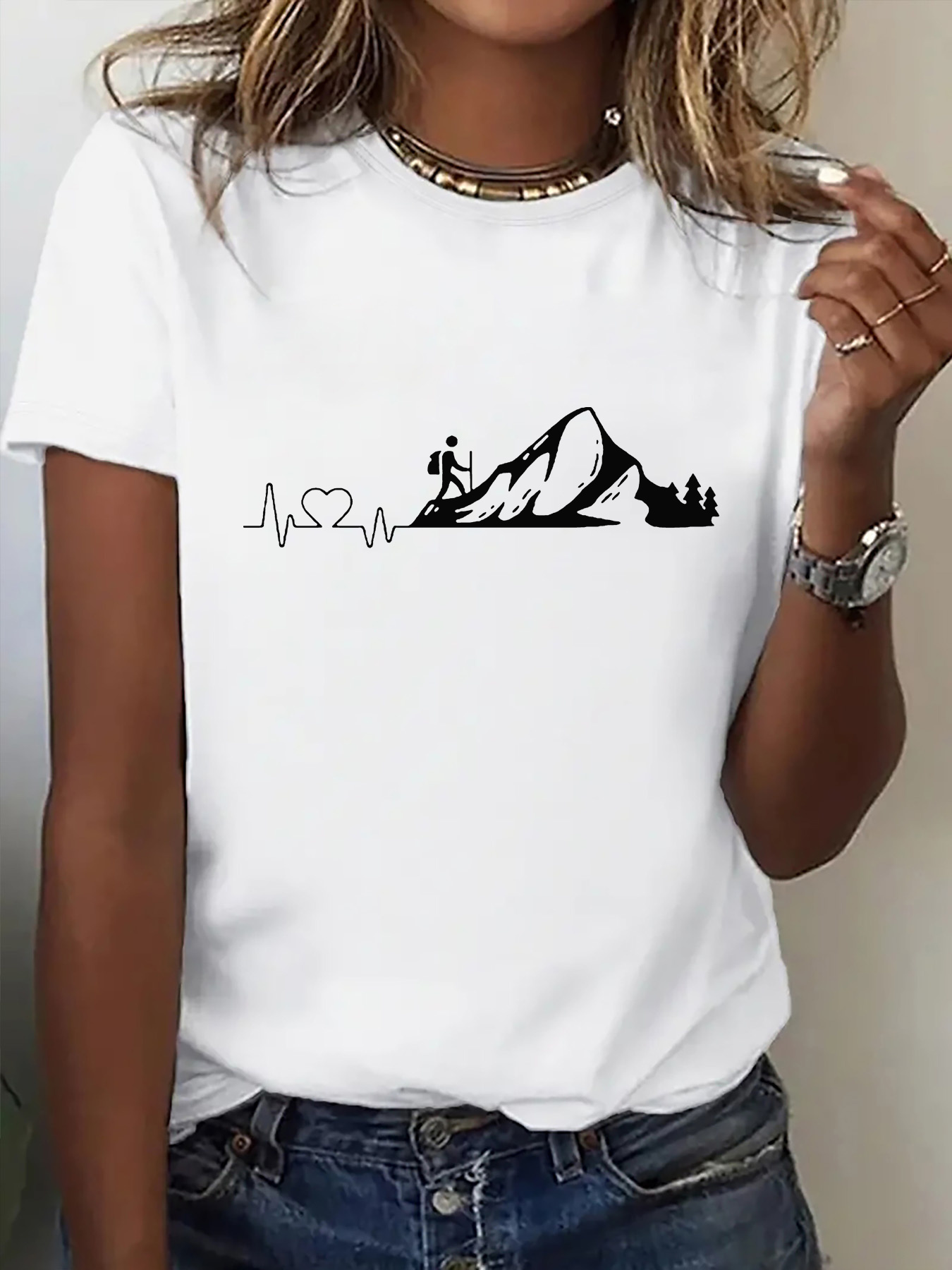 Outdoor Adventure Films - T-shirt pour femmes à manches courtes,