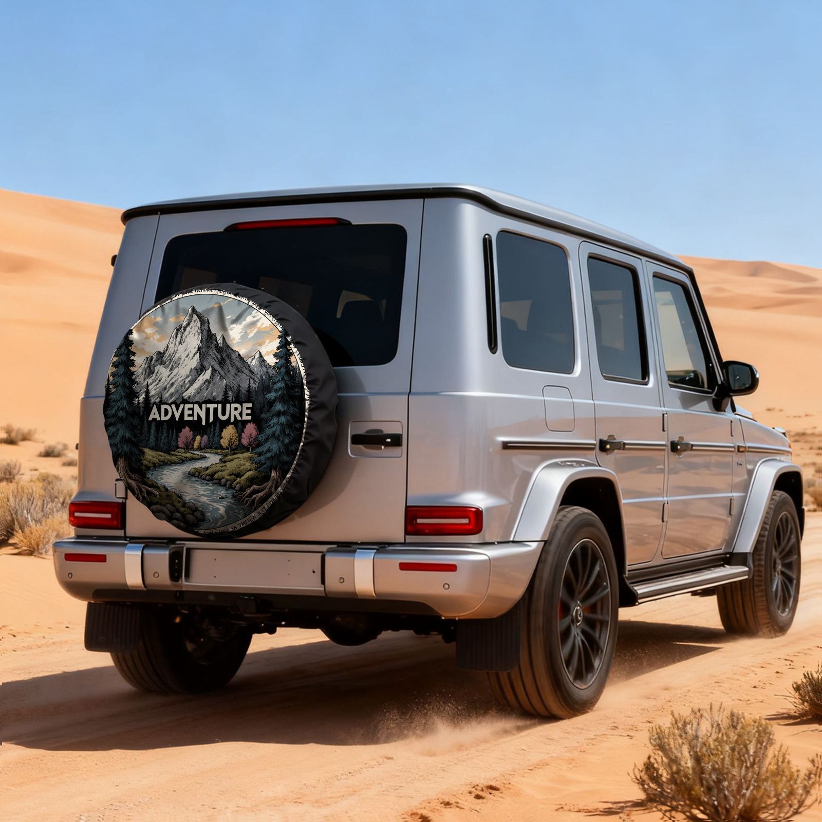 Housse de pneu vintage à impri - Outdoor Adventure Vehicles avis et prix