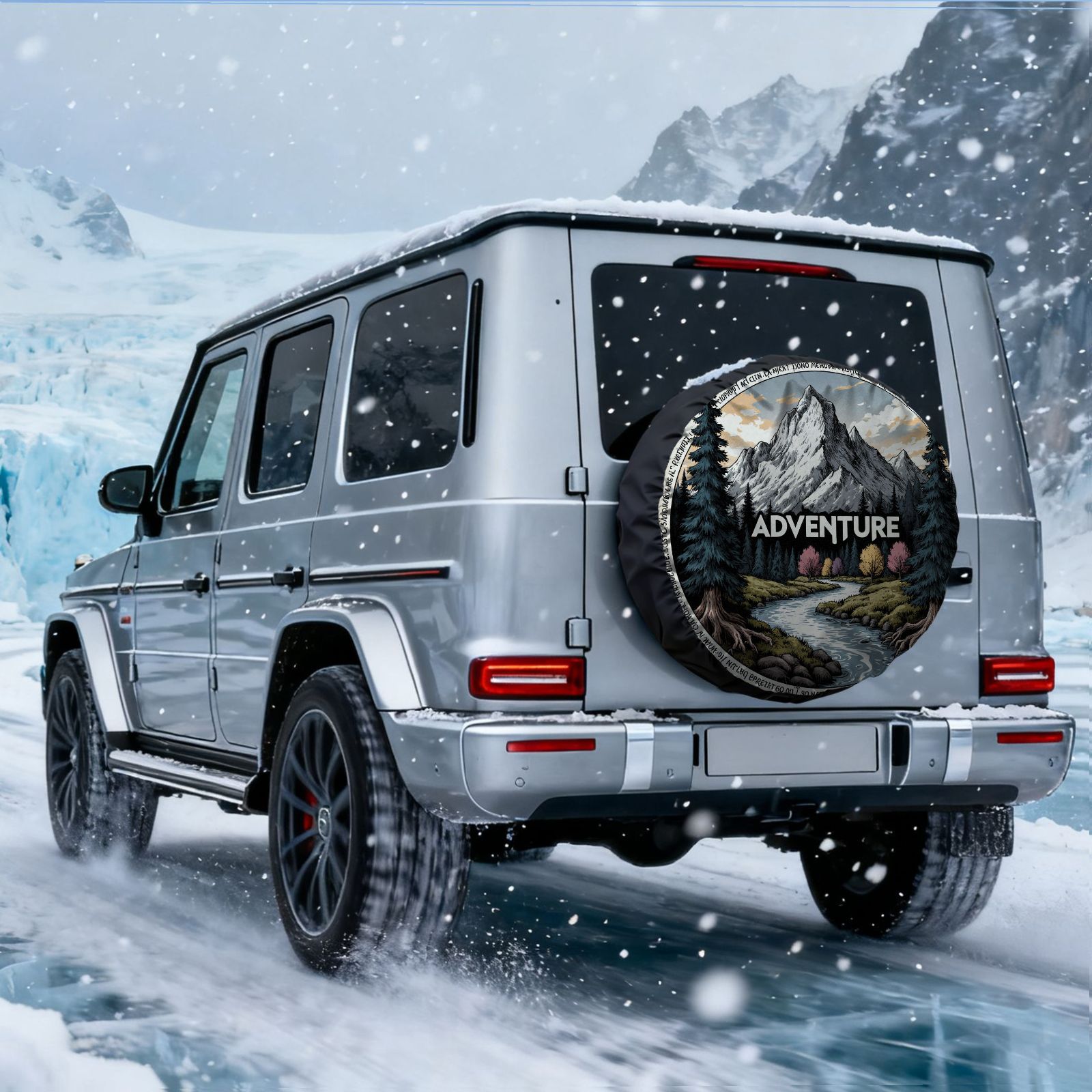 Housse de pneu vintage à impri - Outdoor Adventure Vehicles avis et prix