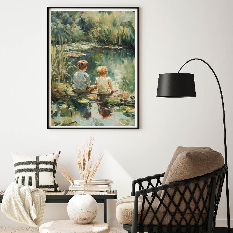 Affiche d'art Vintage pour cha - Outdoor Adventure Boys avis et prix