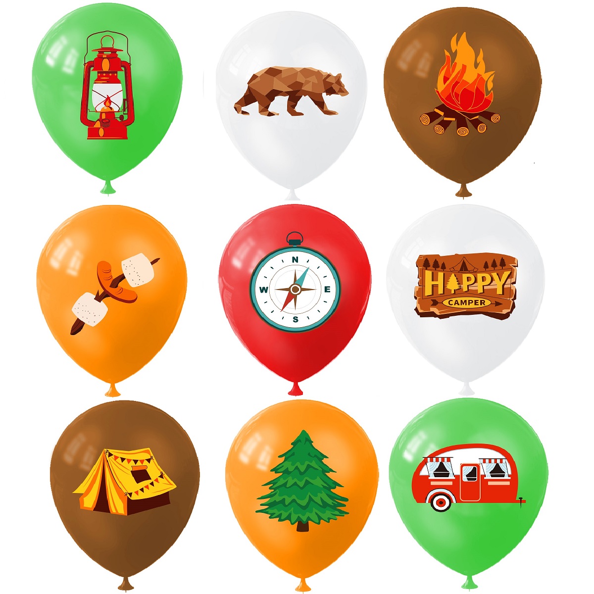Ballons de Camping heureux 9 p - Outdoor Adventure Boys avis et prix