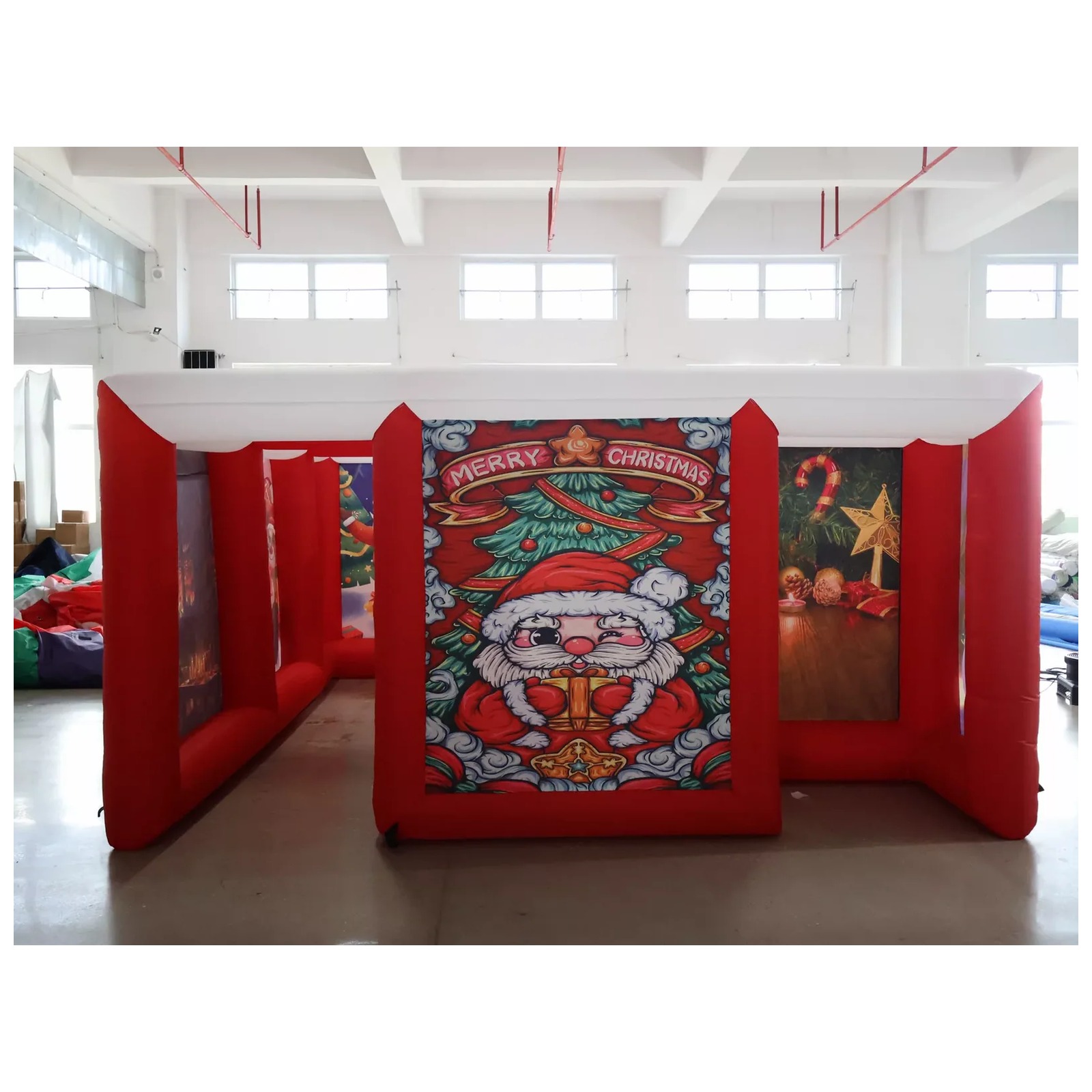 Labyrinthe gonflable rouge d'e - Outdoor Adventure Kids Party avis et prix