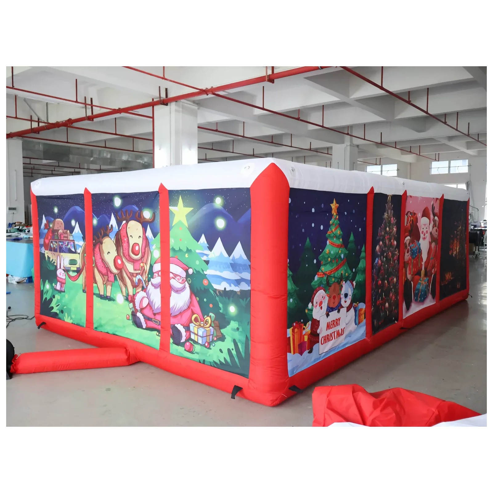 Labyrinthe gonflable rouge d'e - Outdoor Adventure Kids Party avis et prix